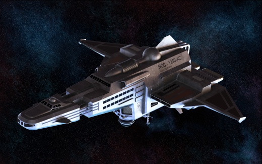 47--USS NCC-1250星际联邦宇宙飞船3D模型图纸缩略图